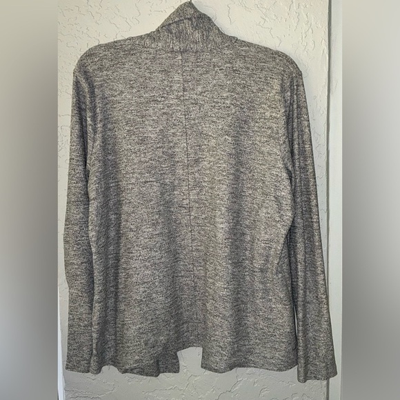 Van Heusen Gray & White Women's Open Front Cardigan - Picture 7 of 10